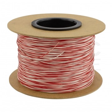 Kabel telekomunikacyjny krosówka TDY 2x0,5mm biało-czerwony 150V montażowy drut Mercor