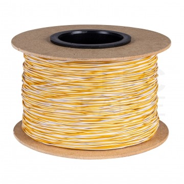 Kabel telekomunikacyjny krosówka TDY 2x0,5mm biało-żółty 150V montażowy drut Mercor