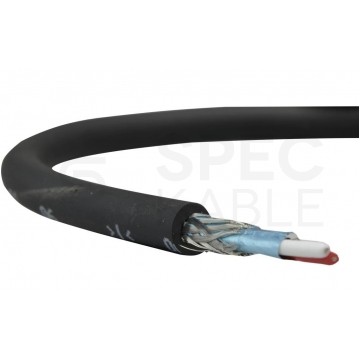 Kabel transmisyjny BiTsound DMX 1x2x0,25mm2 110ohm do cyfrowej komunikacji sieciowej czarny zewnętrzny ekranowany Bitner