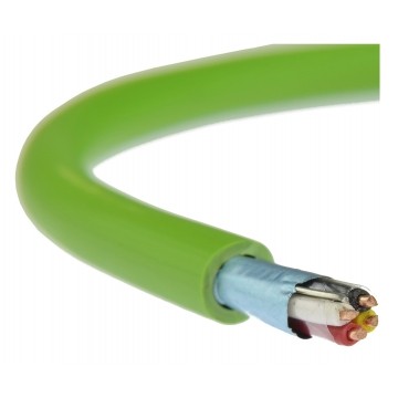 Kabel transmisyjny BUS do magistrali instalacyjnej EIB 2x2x0,8 zielony Technokabel