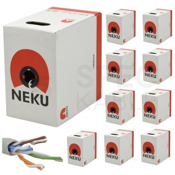 Kabel UTP kat.5e U/UTP 4x2x0,5 NEKU 10x 305m