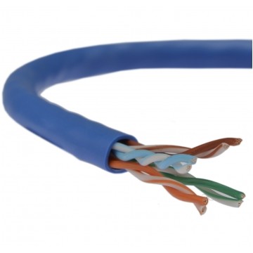 Kabel UTP kat.5e U/UTP 4x2x0,58 linka niebieska Telegärtner