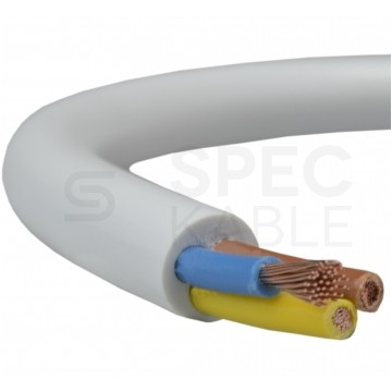 Kabel warsztatowy OWY / H05VV-F 3x2,5mm2 biały 300/500V giętki linka Mercor