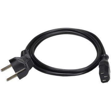 Kabel zasilający OWY do komputera z wtyczką IEC320 C13 10A czarny 1,5m