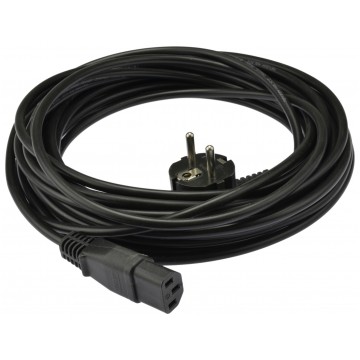 Kabel zasilający OWY do komputera z wtyczką IEC320 C13 10A czarny 10m