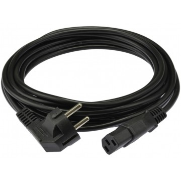 Kabel zasilający OWY do komputera z wtyczką IEC320 C13 10A czarny 2m METPOL