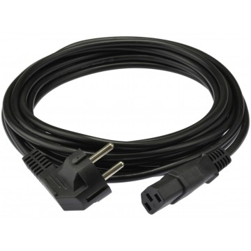 Kabel zasilający OWY do komputera z wtyczką IEC320 C13 10A czarny 3m