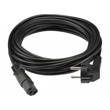 Kabel zasilający OWY do komputera z wtyczką IEC320 C13 10A czarny 7,5m