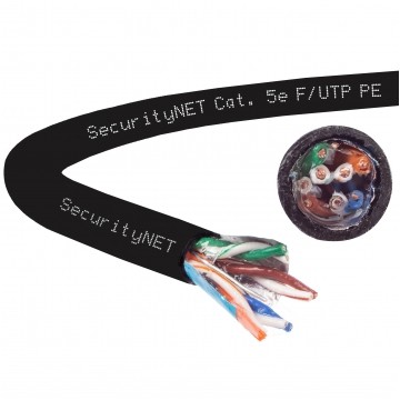Kabel zewnętrzny żelowany FTPw kat.5e F/UTP 4x2x0,5 SecurityNet