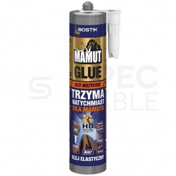 Klej uniwersalny montażowy MAMUT GLUE super mocny, elastyczny, biały Kartusz 290ml