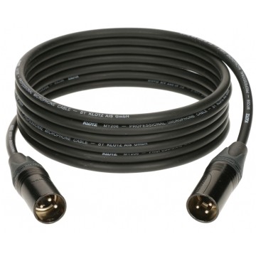 KLOTZ Kabel mikrofonowy adapter XLR 3-pin (wtyk / wtyk) na złączach Neutrik 1m