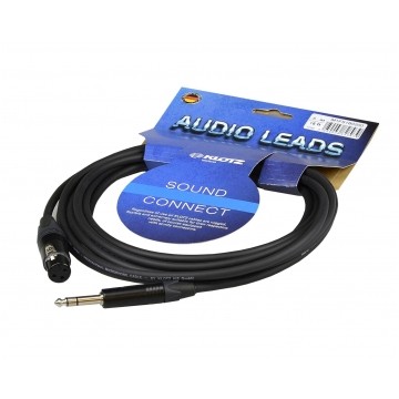 KLOTZ Kabel mikrofonowy XLR (gniazdo) / Jack 6,3mm Stereo (wtyk) 5m