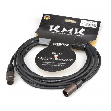 KLOTZ KMK Kabel mikrofonowy przedłużacz XLR (wtyk / gniazdo) 1m