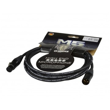 KLOTZ M5 Kabel mikrofonowy przedłużacz XLR (wtyk / gniazdo) 3m