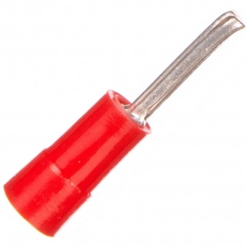 Końcówka igiełkowa wtykowa izolowana typ KII / KWE DIN 1mm2 / 10mm miedziana cynowana galwanicznie czerwona ERKO 100szt.