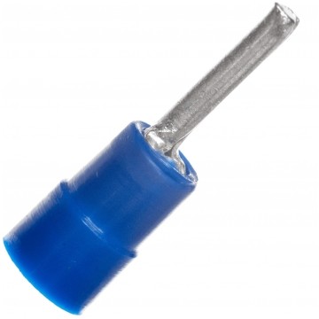 Końcówka igiełkowa wtykowa izolowana typ KII / KWE DIN 2,5mm2 / 12mm miedziana cynowana galwanicznie niebieska ERKO 100szt.