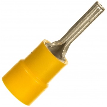 Końcówka igiełkowa wtykowa izolowana typ KII / KWE DIN 6mm2 / 14mm miedziana cynowana galwanicznie żółta ERKO 100szt.