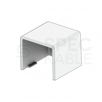 Końcówka listwy LHD 20x20mm biały KOPOS