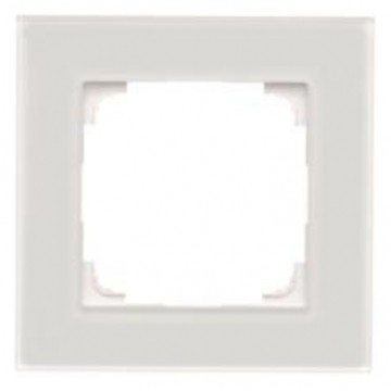 KONTAKT-SIMON 55 Nature Ramka 1-krotna szkło mrożone białe