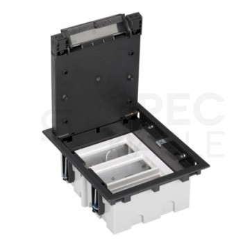 KONTAKT-SIMON Puszka podłogowa 12M (6x 45x45) IP40 regulowana grafitowa