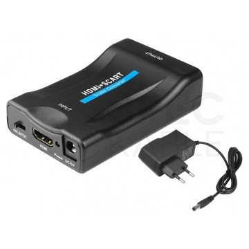 Konwerter audio-video HDMI -> SCART / EURO 1080p 60Hz Full HD