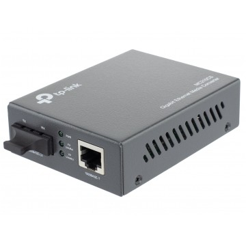 Konwerter optyczny FO (Port SM SC/UPC duplex) Ethernet (Port RJ45 GE 1000Mb/s) aktywny 15km TP-Link MC210CS