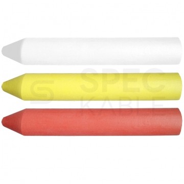 Kreda techniczna budowlana 13x85mm biała, żółta, czerwona 3szt NEO 13-968