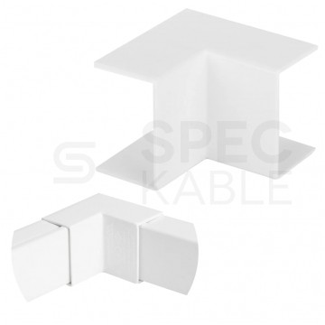 Łącznik kątowy wewnętrzny do koryta kablowego BKK 60x40mm