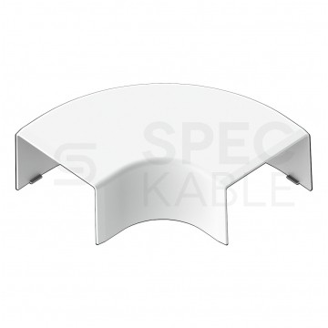 Łącznik kątowy zaokrąglony LH 60x40mm biały KOPOS