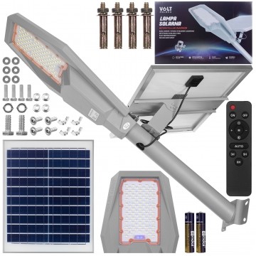 Lampa solarna WARRIOR LED 120W 18000mAh, panel fotowoltaiczny 25W, pilot sterowania, czujnik zmierzchu VOLT