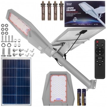 Lampa solarna WARRIOR LED 250W 30000mAh, panel fotowoltaiczny 35W, pilot sterowania, czujnik zmierzchu VOLT