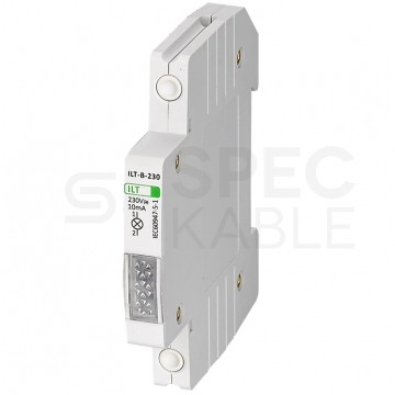 Lampka modułowa sygnalizacyjna (kontrolna) LED Czerwona 1-fazowa SLIM (0,5 modułowa) 230V AC/DC GACIA