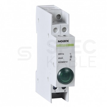 Lampka modułowa sygnalizacyjna (kontrolna) LED Zielona 1-fazowa 230V AC/DC NOARK