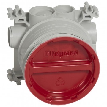 LEGRAND BATIBOX Puszka podtynkowa fi:80 mm pojedyncza szara