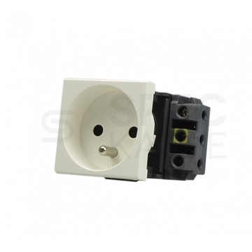 Legrand M45 2M Gniazdo 2P+Z 16A białe DLP