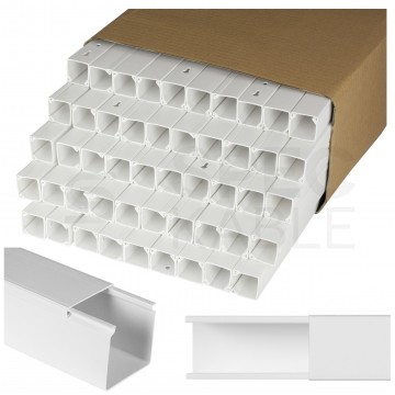 Listwa elektroinstalacyjna kanał kablowy BKK 25x25mm korytko z pokrywą KARTON=96m (48szt) NEKU