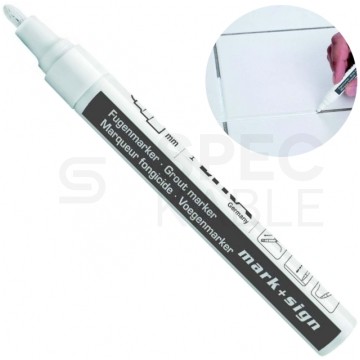 Marker cementowy do fug Grout Marker BLISTER biały 2-4mm LYRA