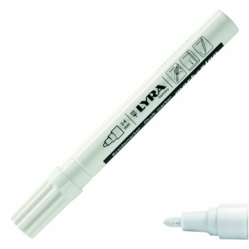 Marker kredowy ścieralny Chalk Marker biały 2-4mm LYRA
