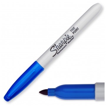 Marker permanentny Sharpie Fine niebieski z końcówką 1,0mm wodoodporny