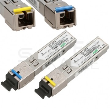 Moduł SFP (mini-GBIC) jednomodowy SM SC duplex TX=1310nm 3km 1,25Gbit/s (dedykowane do HP / Aruba) Extralink [komplet=2 szt]