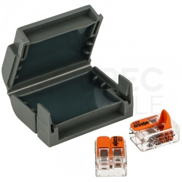 Mufa kablowa żelowa wielokrotnego użytku na 2 złączki 0,2-4mm2 hermetyczna IPx8 ShellBOX MJBF-222