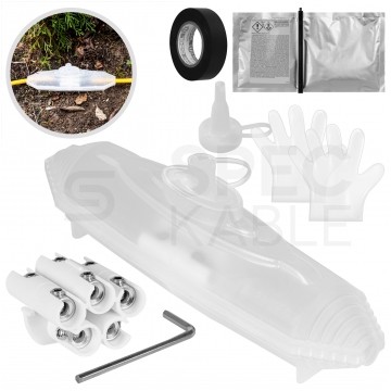 Mufa kablowa żywiczna na kable 5x2,5-25mm2 wodoodporna IPx8 przelotowa Etelec Submarine