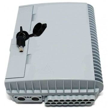 Mufa przełącznica światłowodowa FO na 16 adapterów SC simplex 2:16 ( 2 wejścia, 16 wyjść ) z miejscem na zapas włókien szara IP65 GFP-16G TELCOLINE