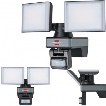 Naświetlacz LED SMD Everlight 3500lm 3000-65000K IP54 czarny czujnik ruchu WiFi Brennenstuhl