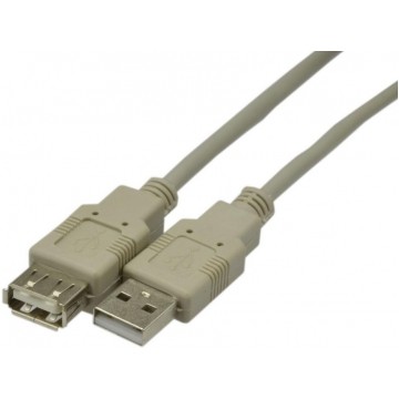 NEKU Kabel przedłużacz USB 2.0 A (wtyk / gniazdo) szary 5m