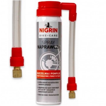 NIGRIN Preparat, spray naprawczo-pompujący do dętek 75ml