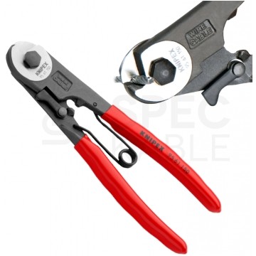 Nożyce do cięgien giętkich i linek stalowych (do 3mm) 150mm KNIPEX 95 61 150