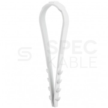Obejma zaciskowa CMS 3-13mm do kabli i przewodów bezhalogenowa szara F-TRONIC 200szt