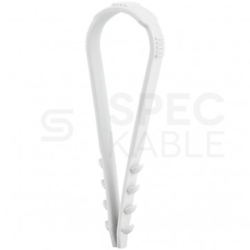 Obejma zaciskowa CMS 6-20mm do kabli i przewodów bezhalogenowa szara F-TRONIC 200szt