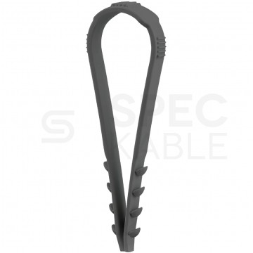 Obejma zaciskowa CMS UV 20-40mm do kabli i przewodów bezhalogenowa czarna F-TRONIC 100szt